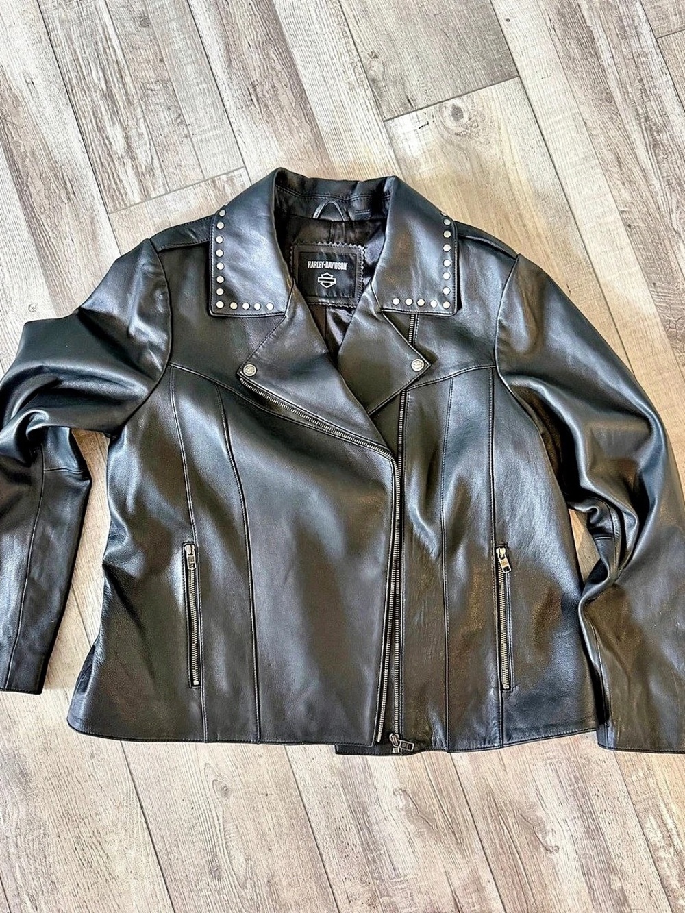 Harley-Davidson Women's Black Studded Motorcycle Jacket
